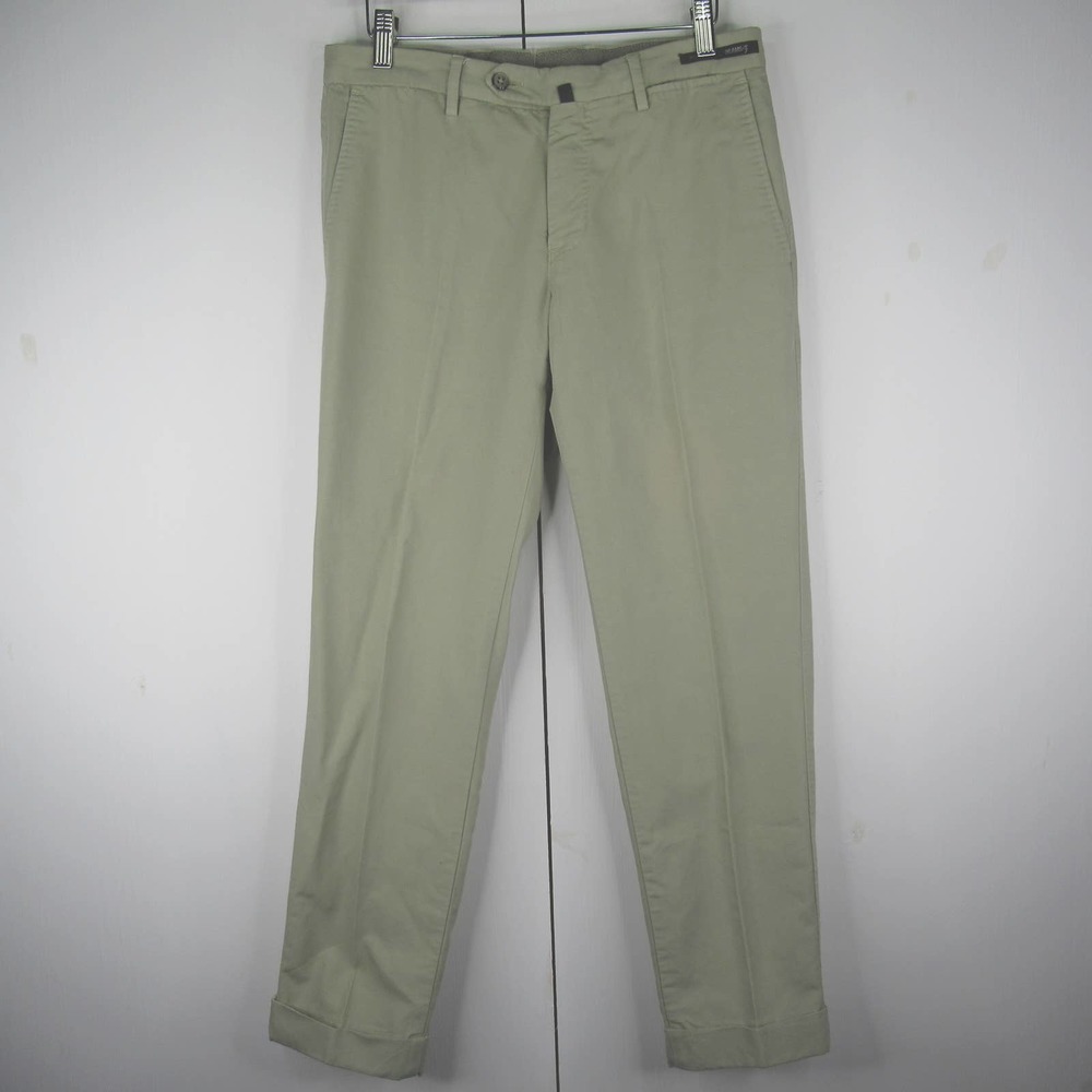 Beams+ Plus PT01 Cuffed Flat Front Chinos Trousers
